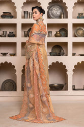 JJ EMBELLISH BY JANIQUE LUXURY EMBROIDERED UNDTITCHED SUIT D-003 Evening Gold